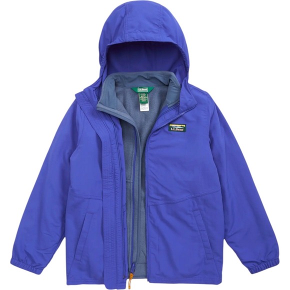 L.L. Bean Other - LL Bean Kids' Mountain Classic 3-in-1 Jacket Size Large 14-16 Blue Hooded Unisex